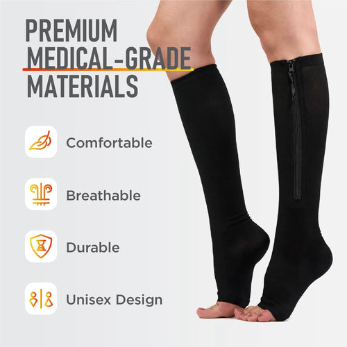 OptiFlow™ Zip Comfort Socks