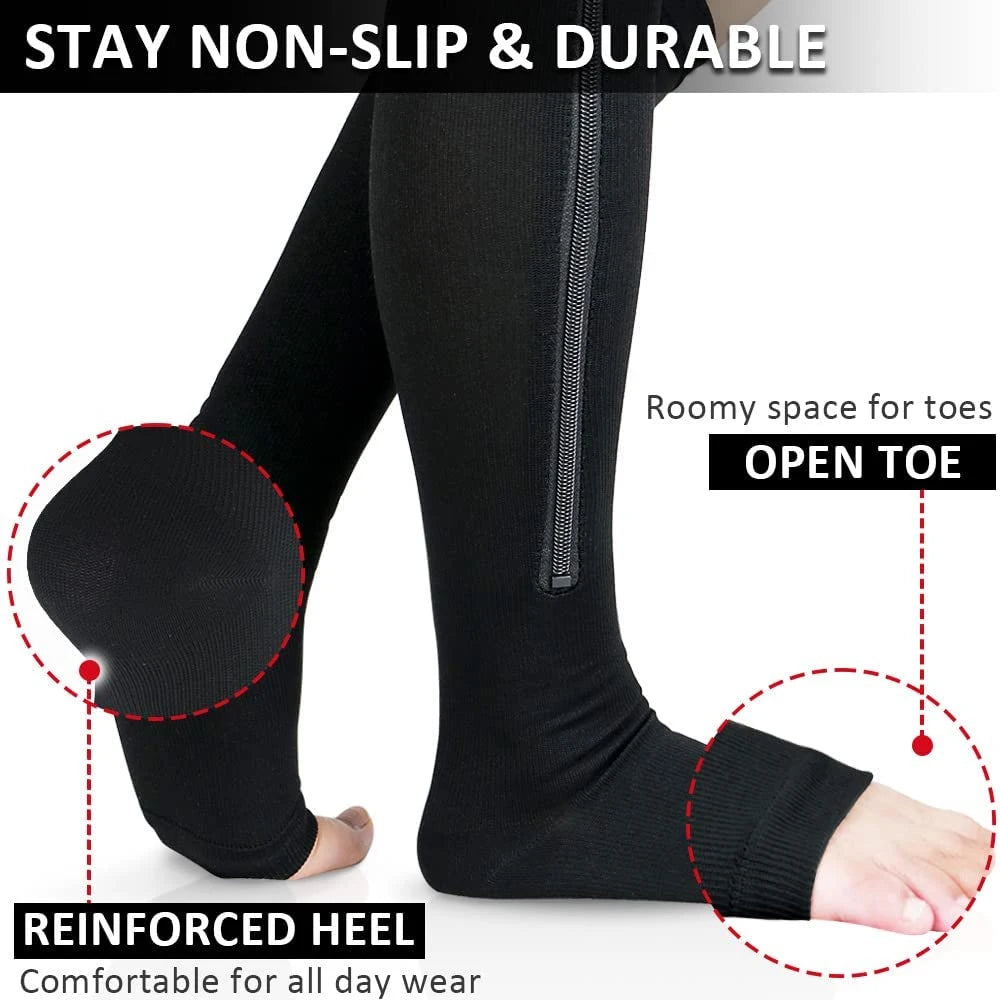 OptiFlow™ Zip Comfort Socks