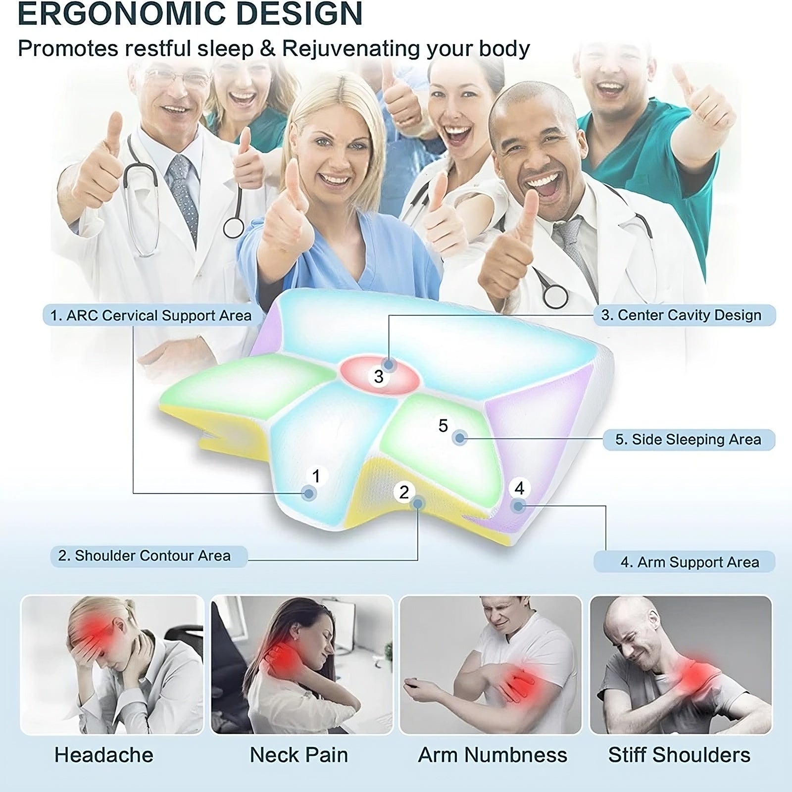 OptiCervical™ | Deep Sleep Neck Pillow