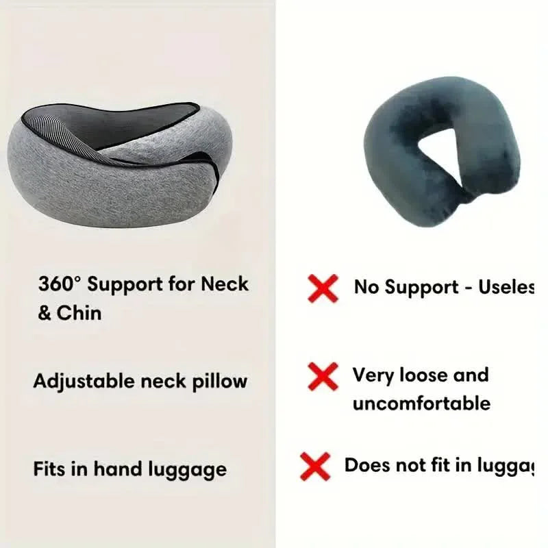 OptiRest™ | Memory Foam Travel Pillow