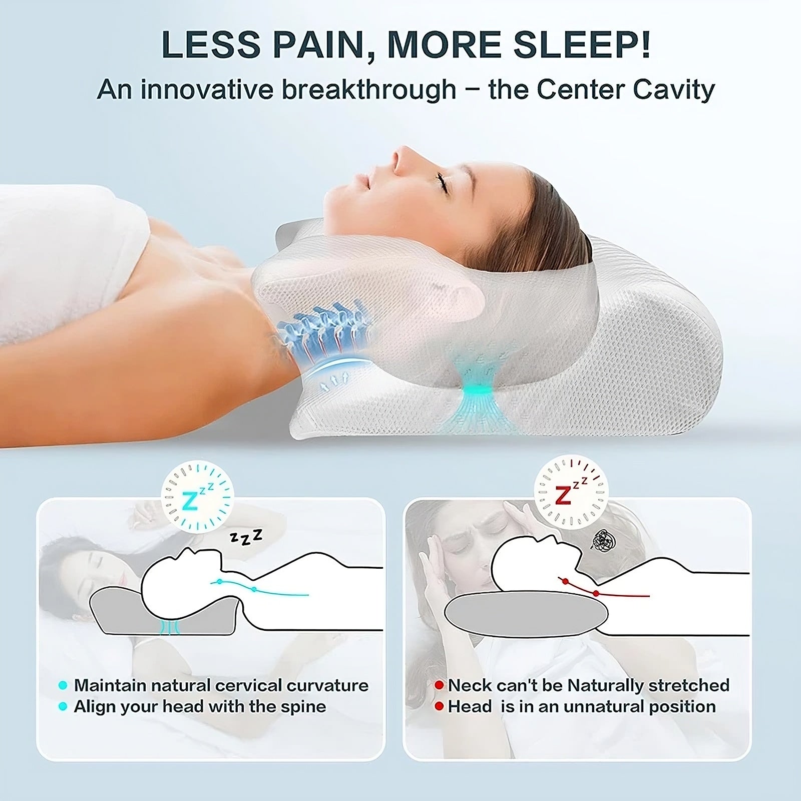 OptiCervical™ | Deep Sleep Neck Pillow